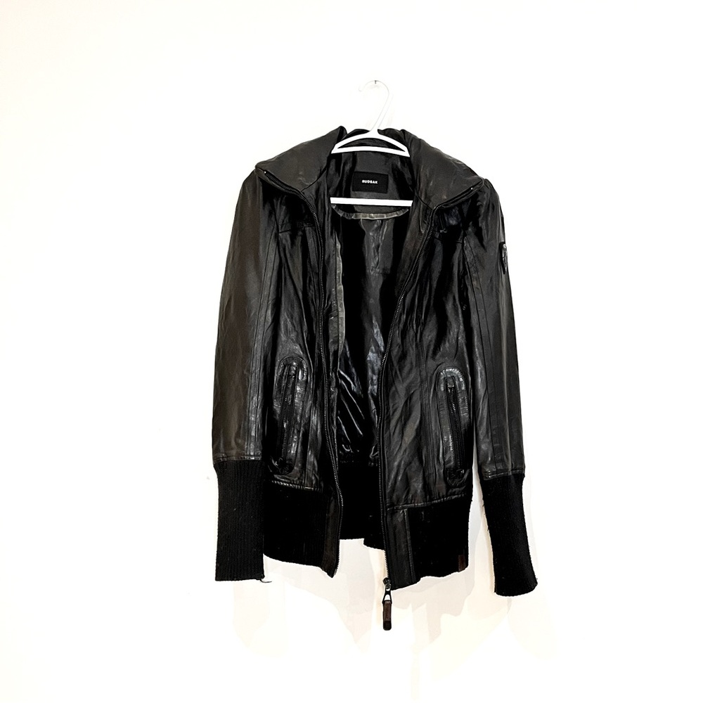 Rudsak Genuine Leather Bomber Jacket Size S